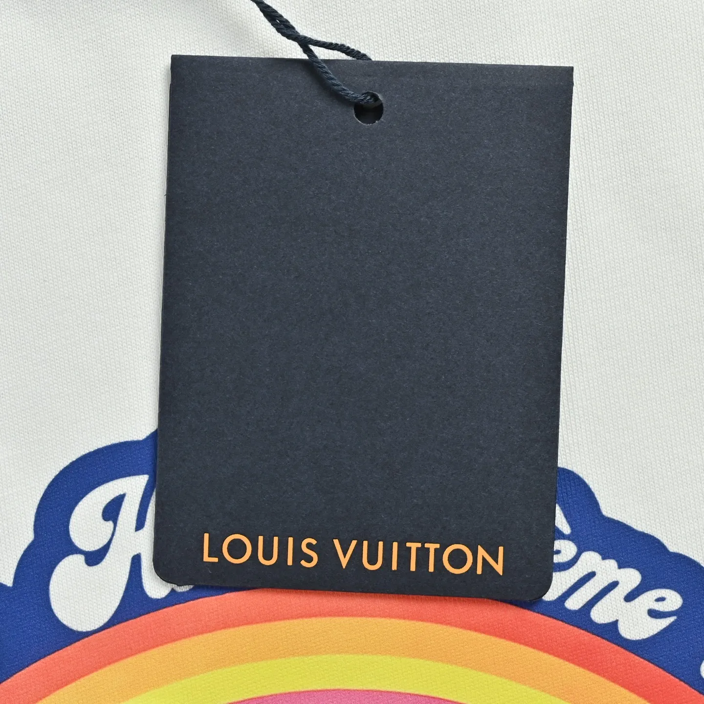 Louis Vuitton/Louis Vuitton rainbow letter print short sleeves